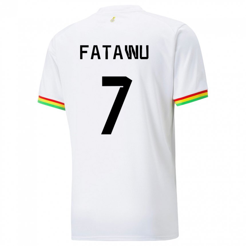 Barn Ghanas Issahaku Fatawu #7 Hvit Hjemmetrøye Drakt Trøye 22-24 Skjorter T-skjorte