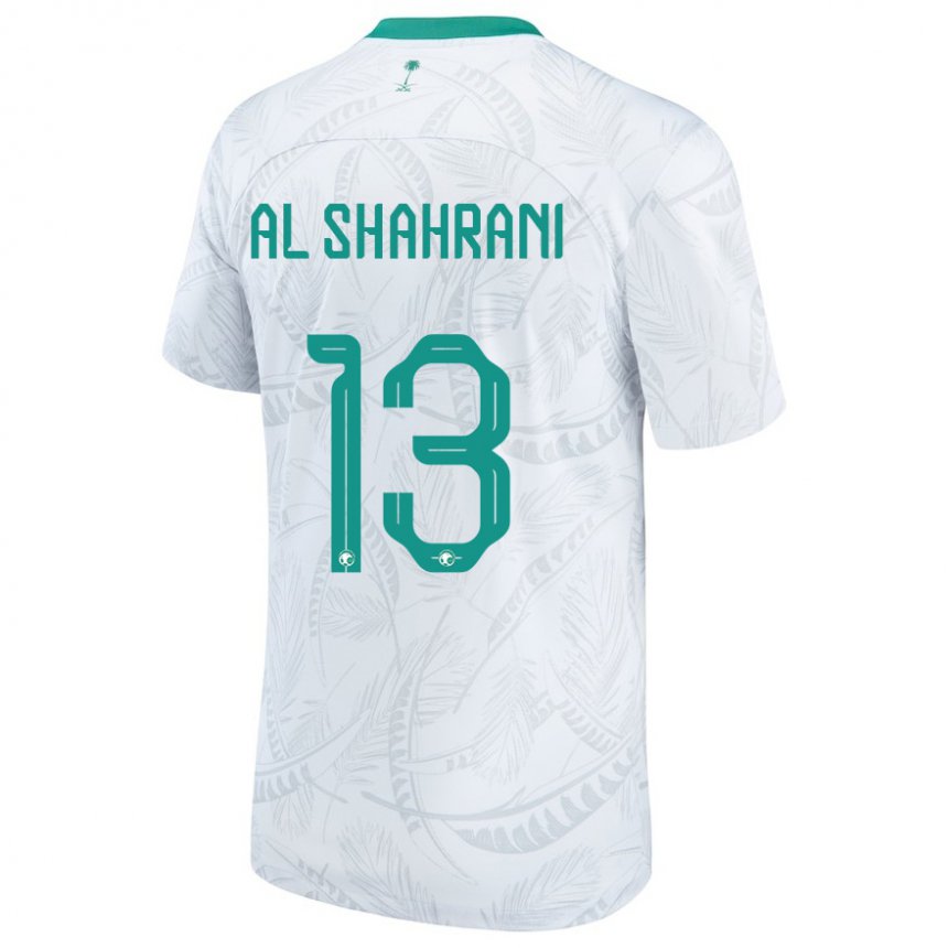 Barn Saudi-arabias Yaseer Al Shahrani #13 Hvit Hjemmetrøye Drakt Trøye 22-24 Skjorter T-skjorte