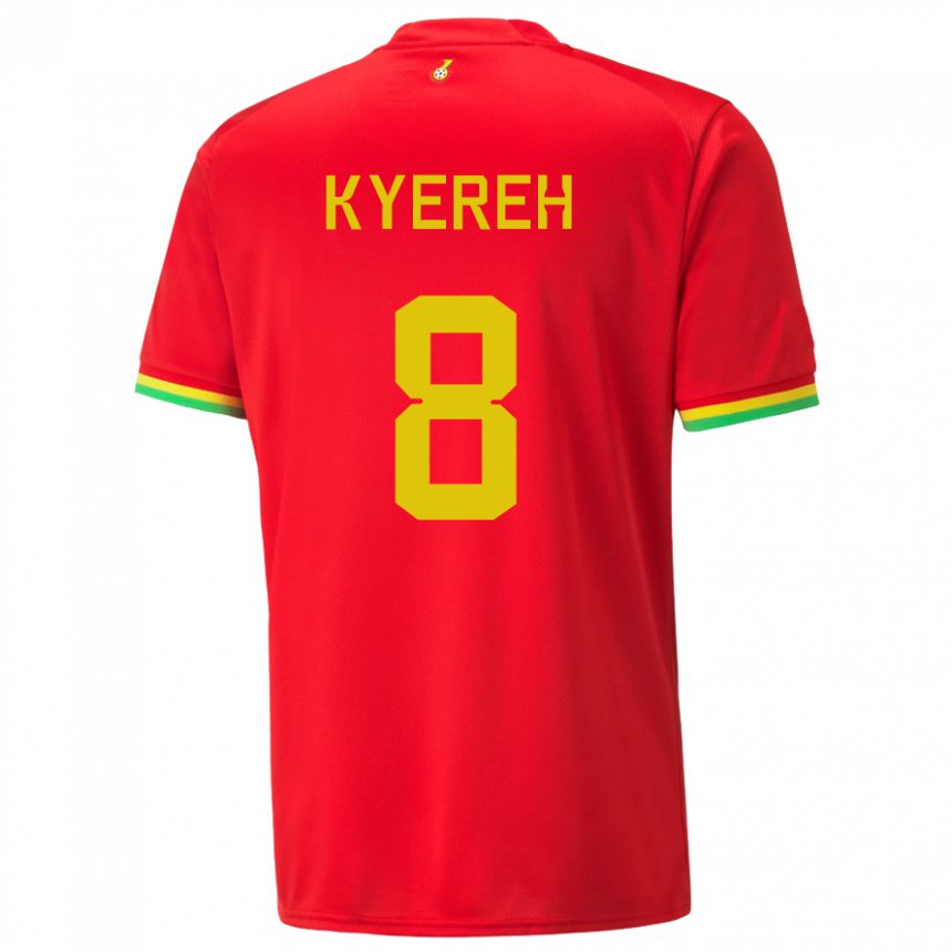 Barn Ghanas Daniel-kofi Kyereh #8 Rød Bortetrøye Drakt Trøye 22-24 Skjorter T-skjorte