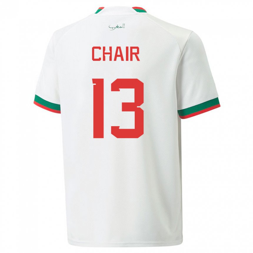 Barn Marokkos Iliass Chair #13 Hvit Bortetrøye Drakt Trøye 22-24 Skjorter T-skjorte