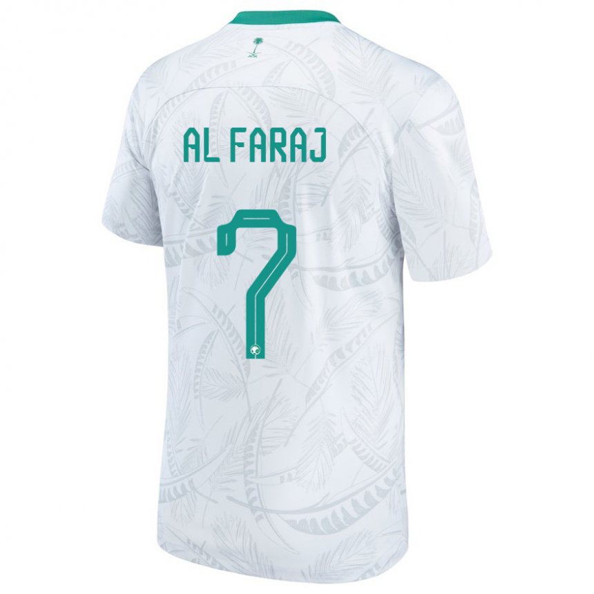 Mann Saudi-arabias Salman Al Faraj #7 Hvit Hjemmetrøye Drakt Trøye 22-24 Skjorter T-skjorte