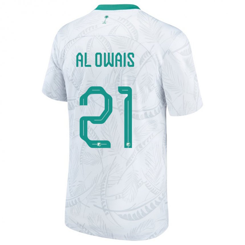 Dame Saudi-arabias Mohammed Al Owais #21 Hvit Hjemmetrøye Drakt Trøye 22-24 Skjorter T-skjorte