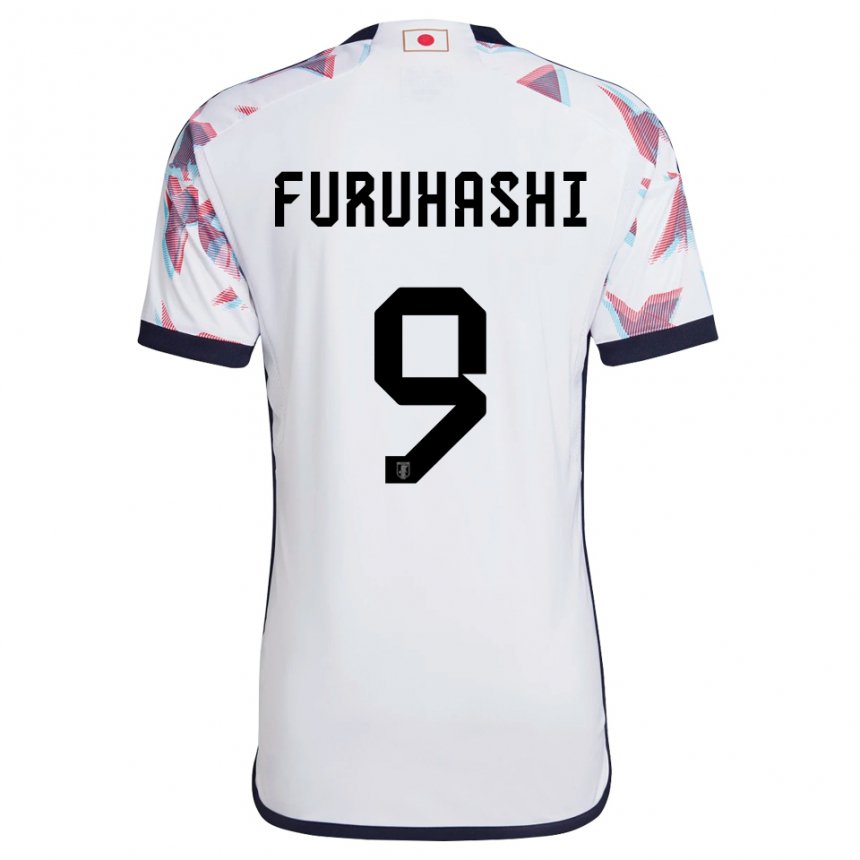 Dame Japans Kyogo Furuhashi #9 Hvit Bortetrøye Drakt Trøye 22-24 Skjorter T-skjorte