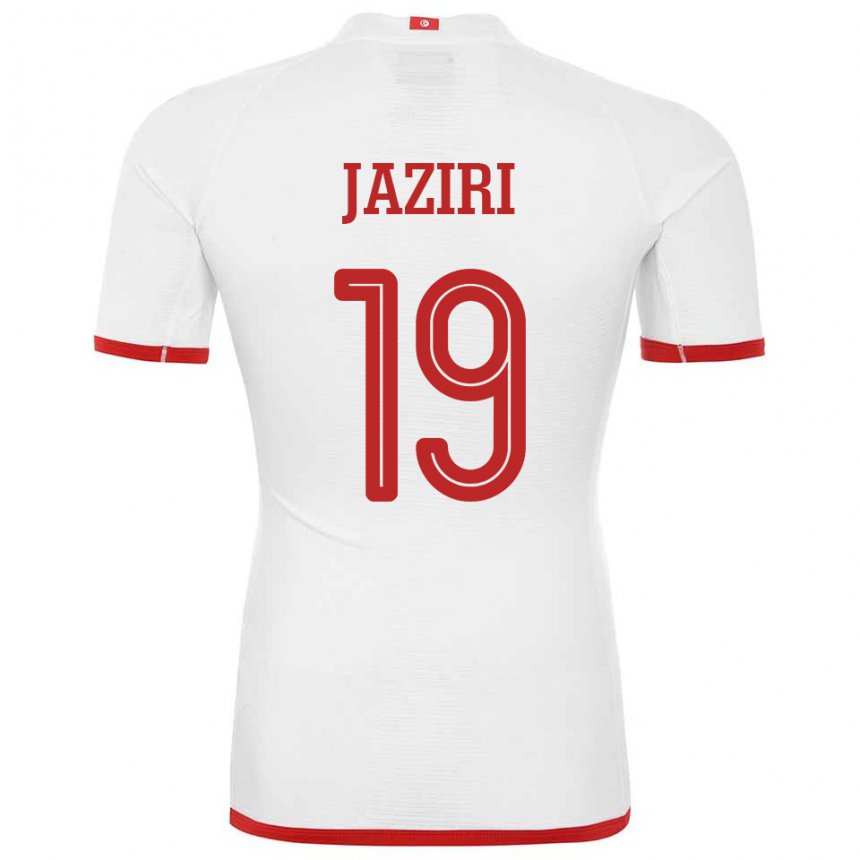 Dame Tunisias Seifeddin Jaziri #19 Hvit Bortetrøye Drakt Trøye 22-24 Skjorter T-skjorte