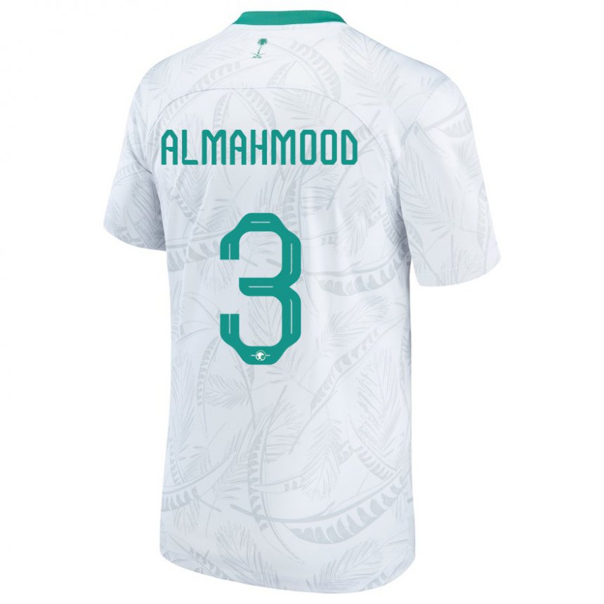 Barn Saudi-arabias Mohammed Almahmood #3 Hvit Hjemmetrøye Drakt Trøye 22-24 Skjorter T-skjorte