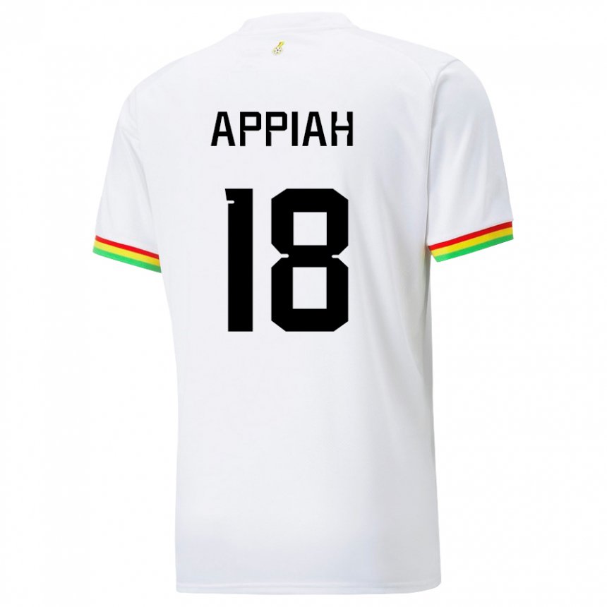Barn Ghanas Veronica Appiah #18 Hvit Hjemmetrøye Drakt Trøye 22-24 Skjorter T-skjorte