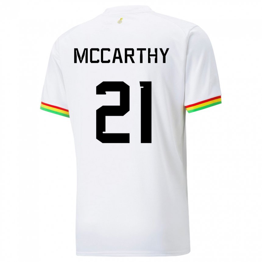 Barn Ghanas Kerrie Mccarthy #21 Hvit Hjemmetrøye Drakt Trøye 22-24 Skjorter T-skjorte