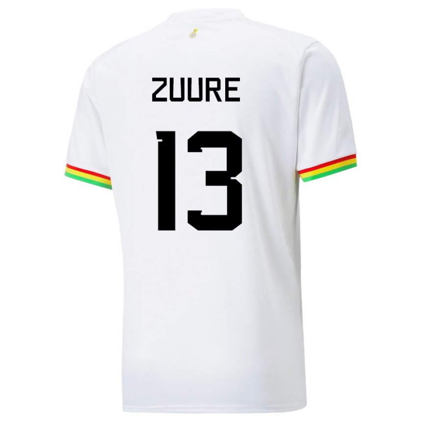 Barn Ghanas Moses Salifu Bawa Zuure #13 Hvit Hjemmetrøye Drakt Trøye 22-24 Skjorter T-skjorte