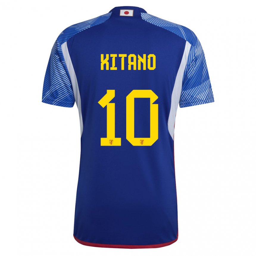 Barn Japans Sota Kitano #10 Kongeblå Hjemmetrøye Drakt Trøye 22-24 Skjorter T-skjorte