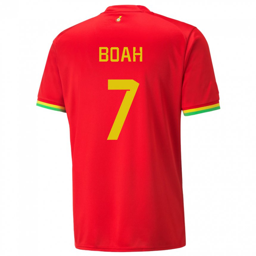 Barn Ghanas Collins Boah #7 Rød Bortetrøye Drakt Trøye 22-24 Skjorter T-skjorte