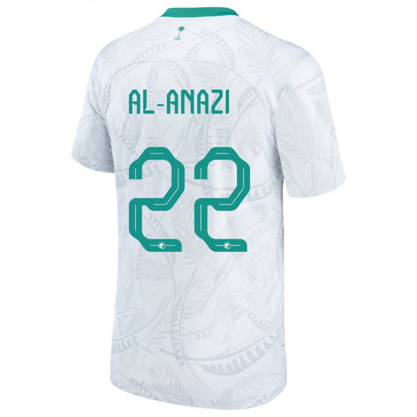 Mann Saudi-arabias Lama Al Anazi #22 Hvit Hjemmetrøye Drakt Trøye 22-24 Skjorter T-skjorte