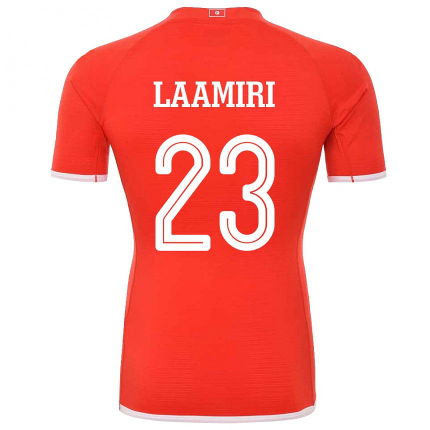 Mann Tunisias Soumaya Laamiri #23 Rød Hjemmetrøye Drakt Trøye 22-24 Skjorter T-skjorte