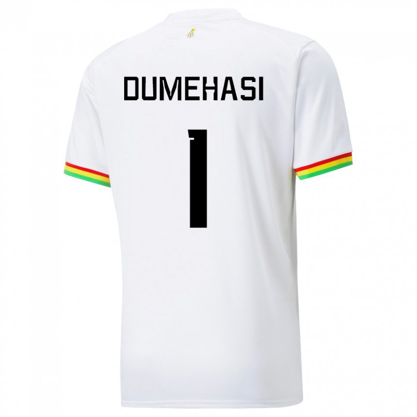 Mann Ghanas Fafali Dumehasi #1 Hvit Hjemmetrøye Drakt Trøye 22-24 Skjorter T-skjorte