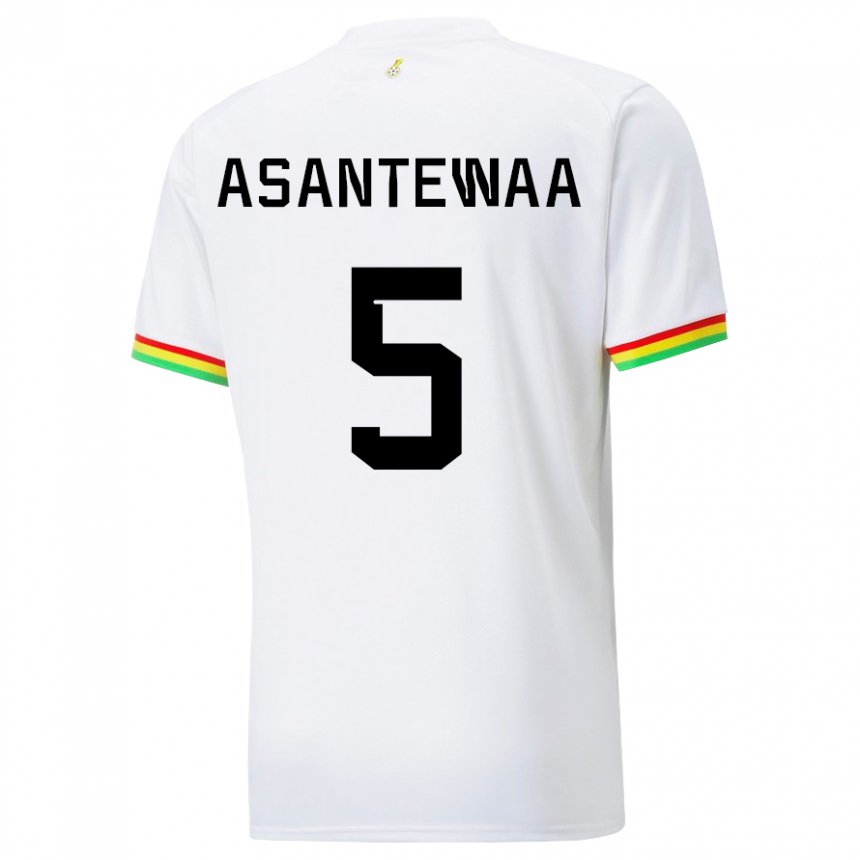 Mann Ghanas Grace Asantewaa #5 Hvit Hjemmetrøye Drakt Trøye 22-24 Skjorter T-skjorte