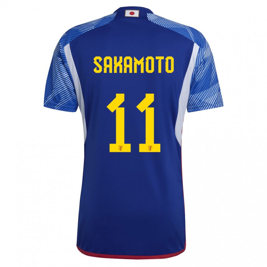 Mann Japans Isa Sakamoto #11 Kongeblå Hjemmetrøye Drakt Trøye 22-24 Skjorter T-skjorte
