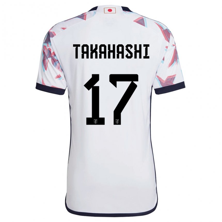 Mann Japans Hana Takahashi #17 Hvit Bortetrøye Drakt Trøye 22-24 Skjorter T-skjorte