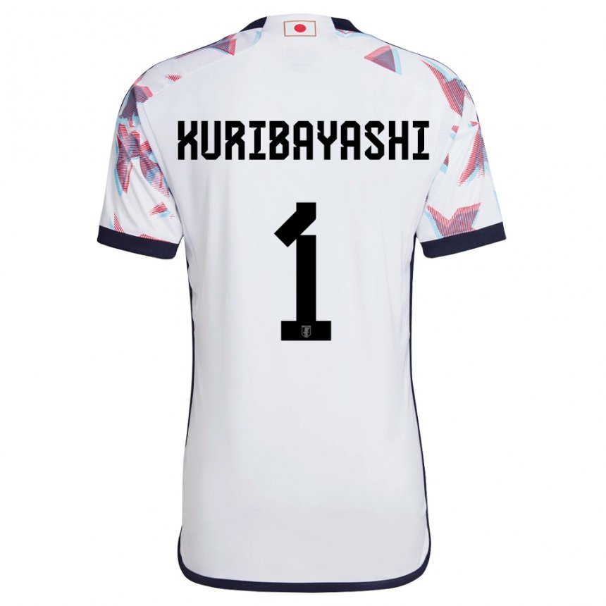 Mann Japans Hayato Kuribayashi #1 Hvit Bortetrøye Drakt Trøye 22-24 Skjorter T-skjorte
