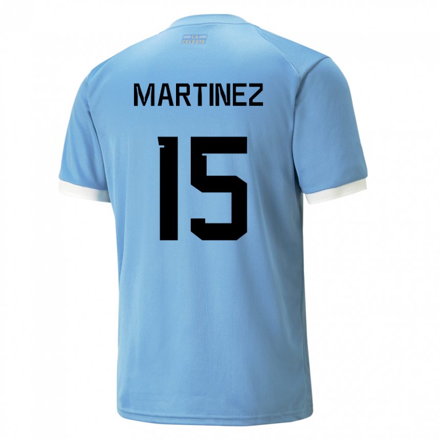 Dame Uruguays Rocio Martinez #15 Blå Hjemmetrøye Drakt Trøye 22-24 Skjorter T-skjorte