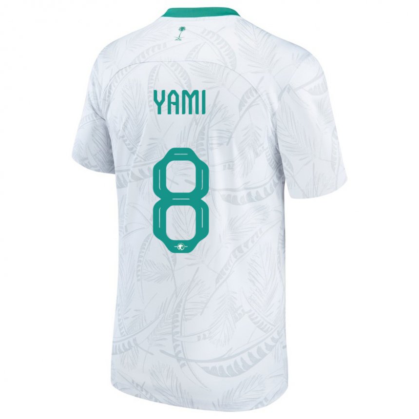 Dame Saudi-arabias Riyadh Yami #8 Hvit Hjemmetrøye Drakt Trøye 22-24 Skjorter T-skjorte
