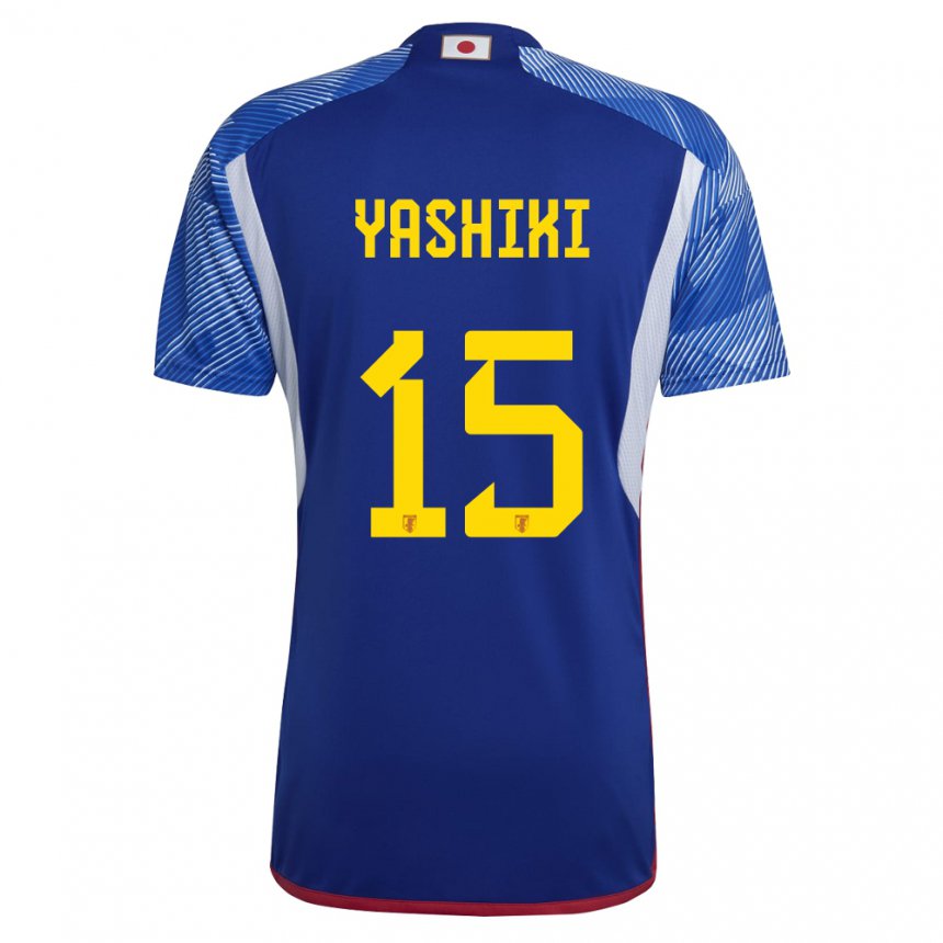 Dame Japans Yusei Yashiki #15 Kongeblå Hjemmetrøye Drakt Trøye 22-24 Skjorter T-skjorte
