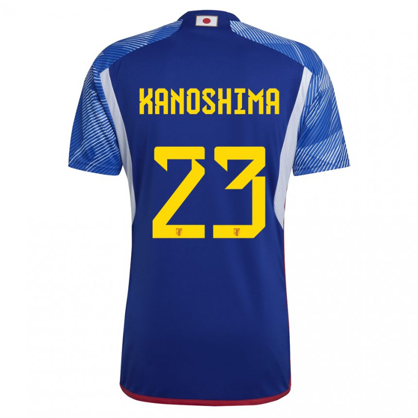 Dame Japans Yu Kanoshima #23 Kongeblå Hjemmetrøye Drakt Trøye 22-24 Skjorter T-skjorte