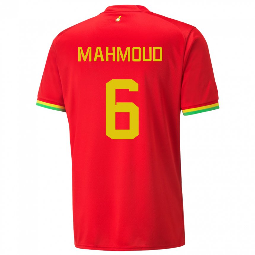 Dame Ghanas Mohaison Mahmoud #6 Rød Bortetrøye Drakt Trøye 22-24 Skjorter T-skjorte