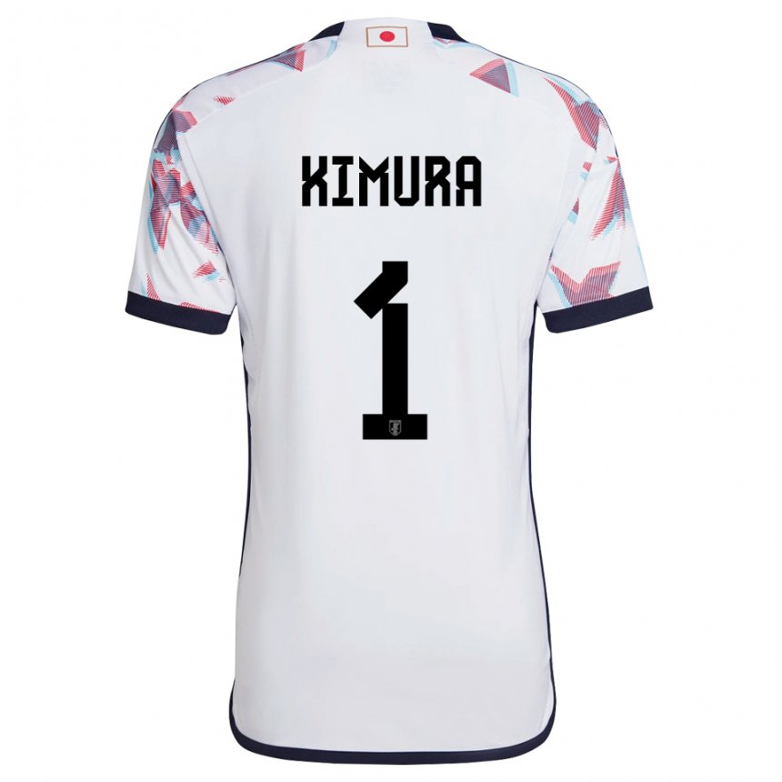 Dame Japans Ryoya Kimura #1 Hvit Bortetrøye Drakt Trøye 22-24 Skjorter T-skjorte