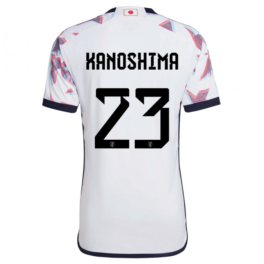 Dame Japans Yu Kanoshima #23 Hvit Bortetrøye Drakt Trøye 22-24 Skjorter T-skjorte