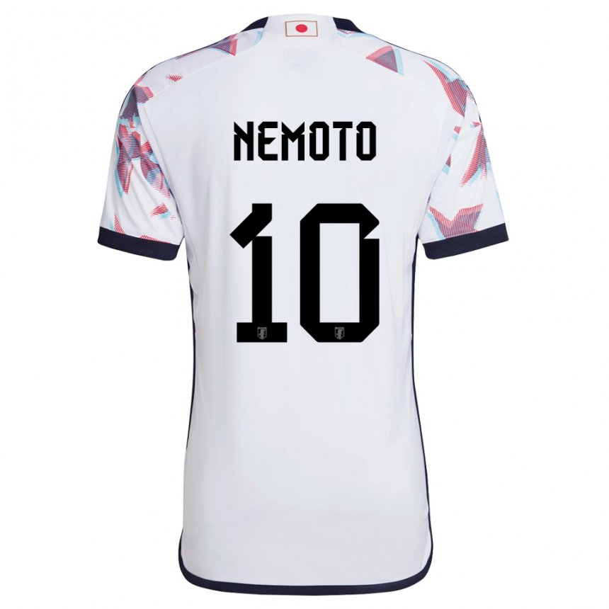 Dame Japans Kotaro Nemoto #10 Hvit Bortetrøye Drakt Trøye 22-24 Skjorter T-skjorte
