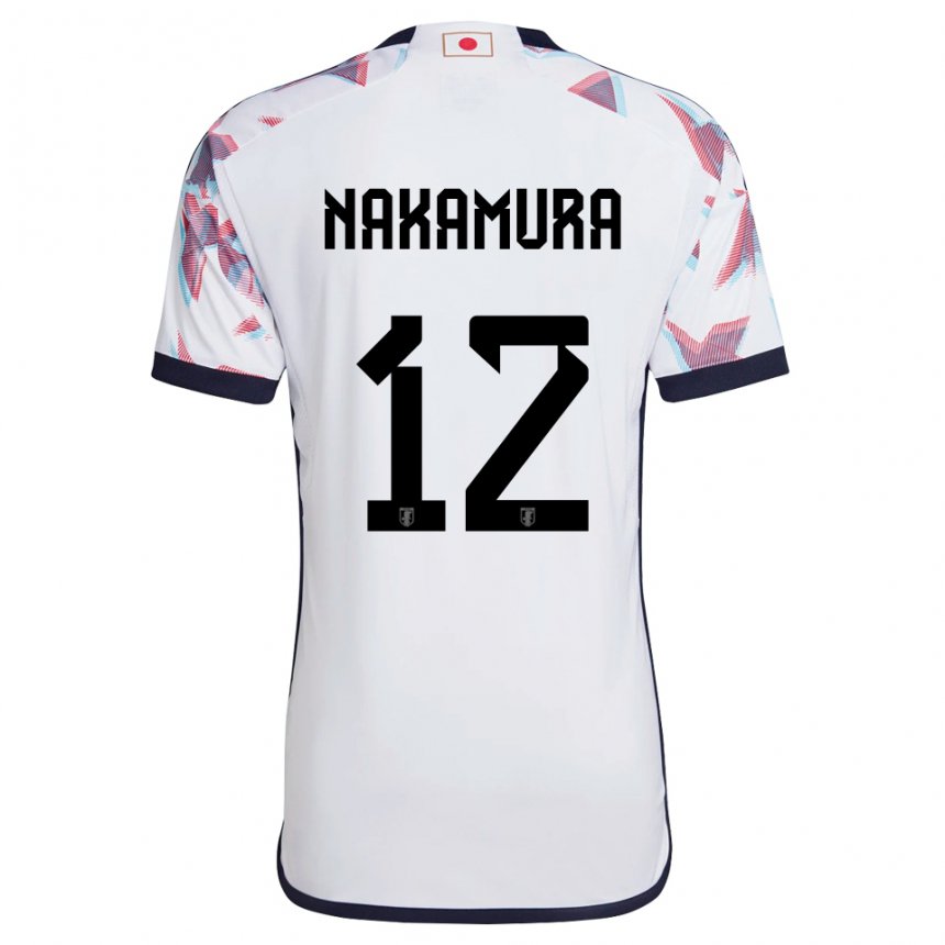 Dame Japans Keisuke Nakamura #12 Hvit Bortetrøye Drakt Trøye 22-24 Skjorter T-skjorte