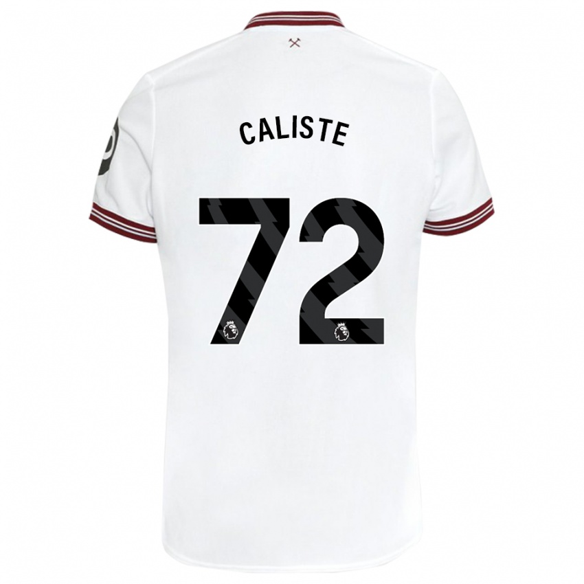 Barn Gabriel Caliste #72 Hvit Bortetrøye Drakt Trøye 2023/24 Skjorter T-Skjorte