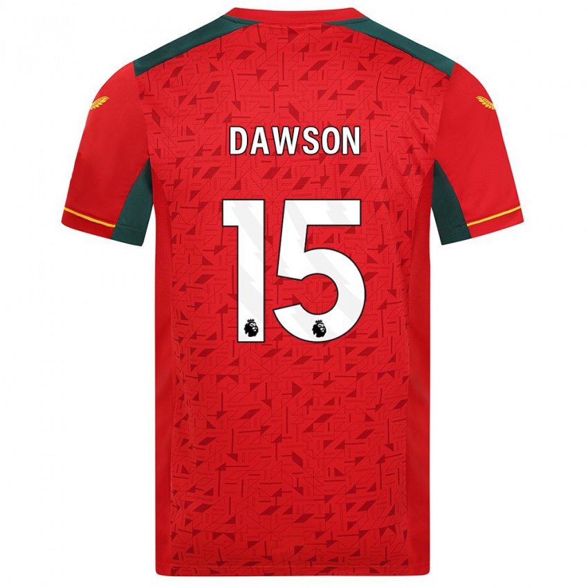Barn Craig Dawson #15 Rød Bortetrøye Drakt Trøye 2023/24 Skjorter T-Skjorte