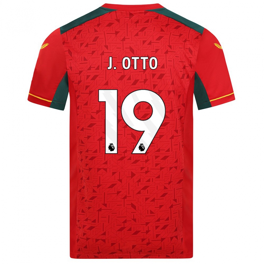Barn Jonny Otto #19 Rød Bortetrøye Drakt Trøye 2023/24 Skjorter T-Skjorte