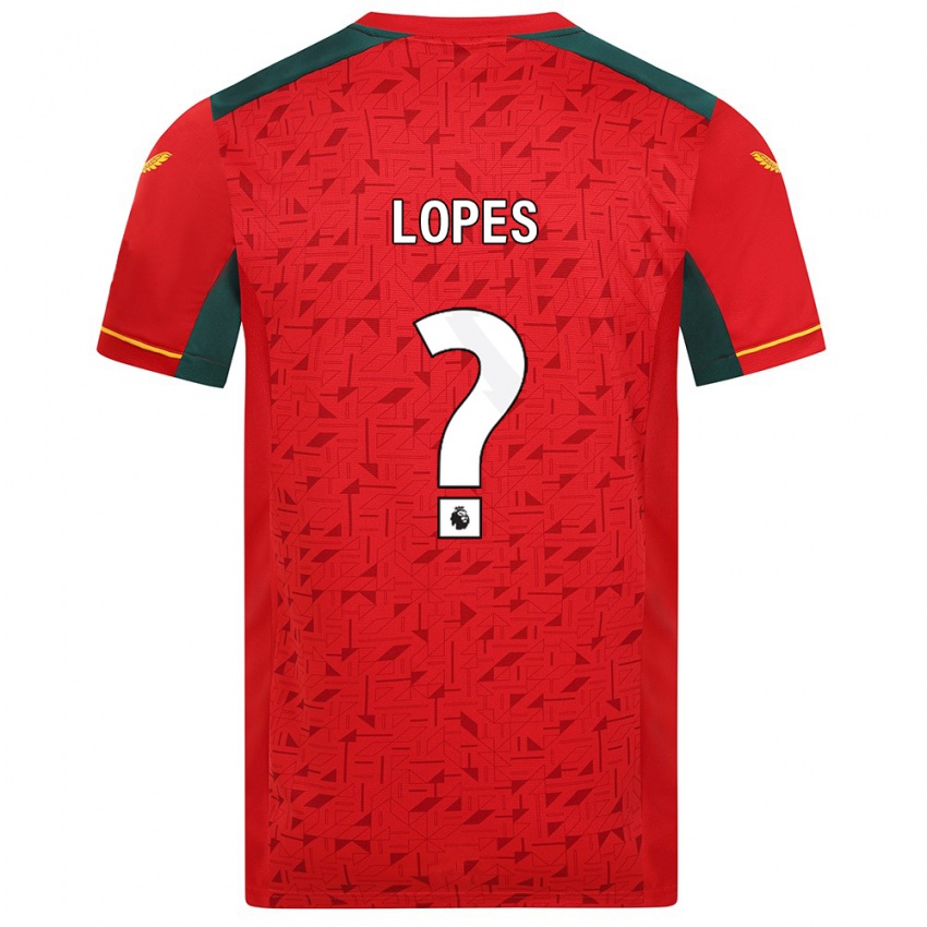 Barn Leo Lopes #0 Rød Bortetrøye Drakt Trøye 2023/24 Skjorter T-Skjorte