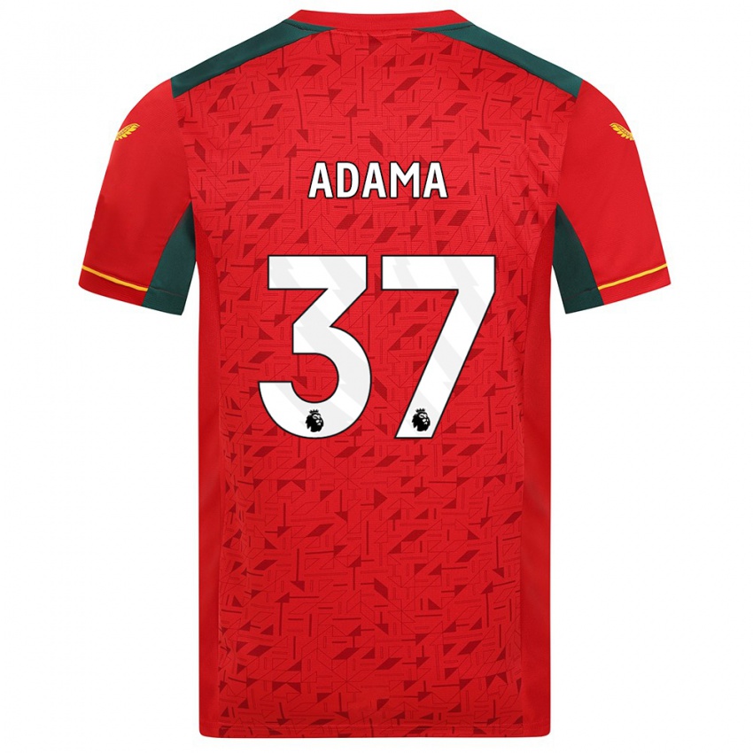 Barn Adama Traore #37 Rød Bortetrøye Drakt Trøye 2023/24 Skjorter T-Skjorte