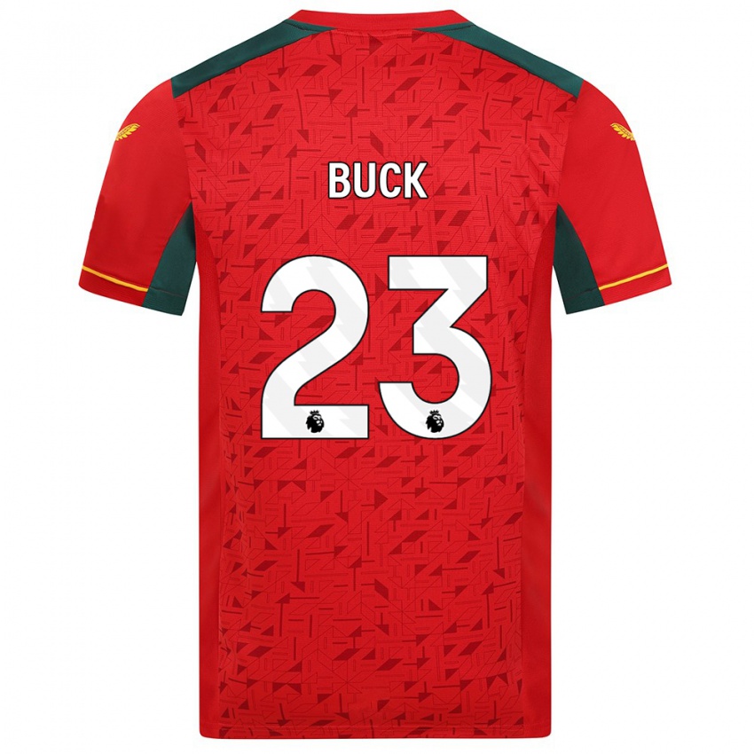 Barn Alex Buck #23 Rød Bortetrøye Drakt Trøye 2023/24 Skjorter T-Skjorte