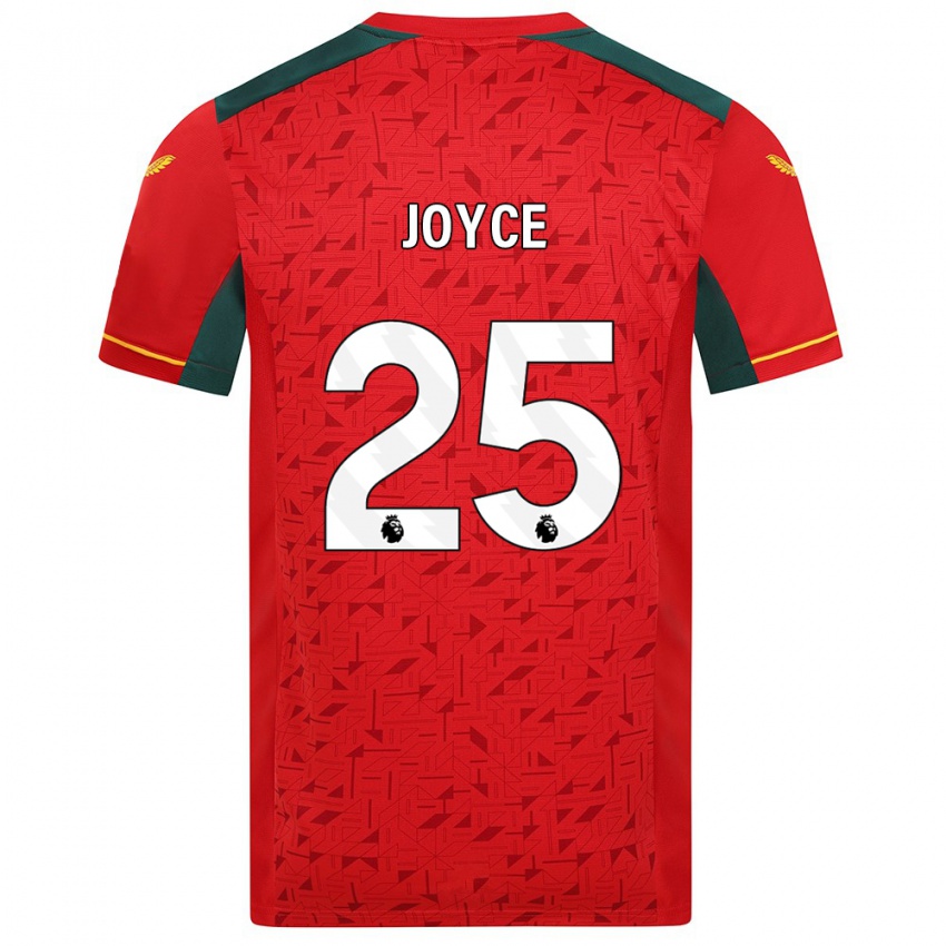 Barn Leonie Joyce #25 Rød Bortetrøye Drakt Trøye 2023/24 Skjorter T-Skjorte