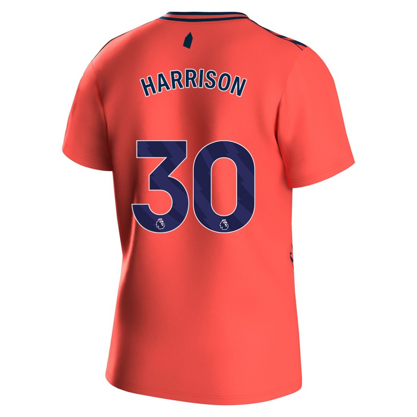 Barn Jack Harrison #30 Korall Bortetrøye Drakt Trøye 2023/24 Skjorter T-Skjorte