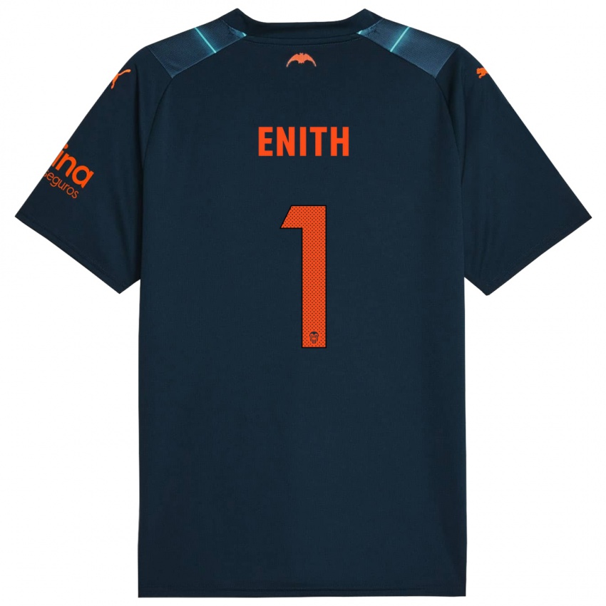Barn Enith #1 Marineblå Bortetrøye Drakt Trøye 2023/24 Skjorter T-Skjorte