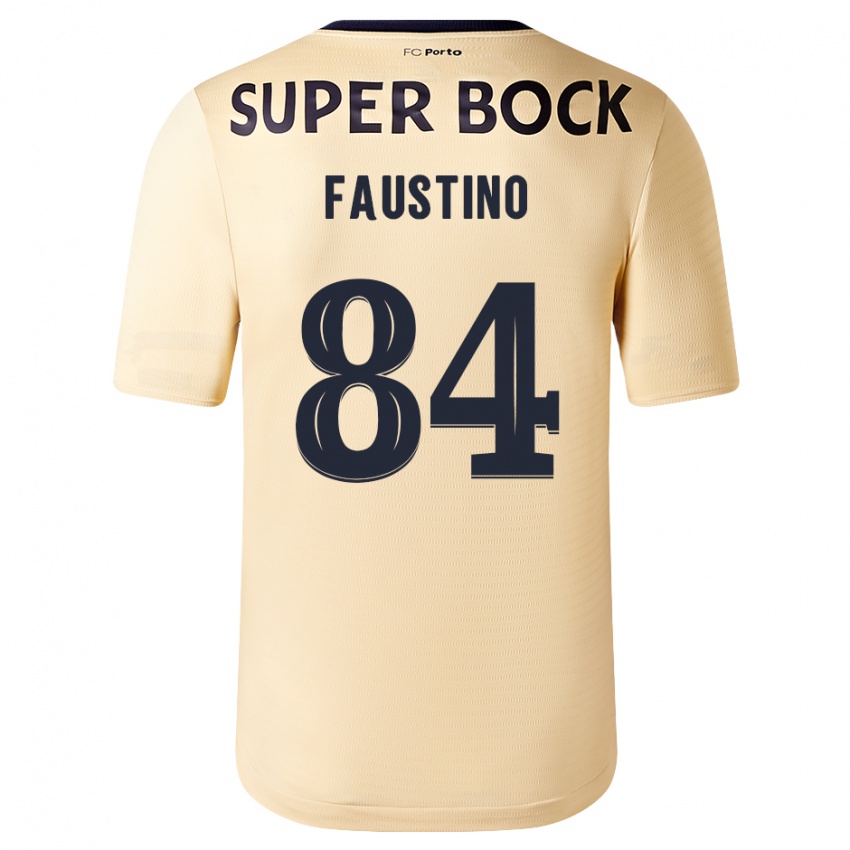 Barn Levi Faustino #84 Beige-Gylden Bortetrøye Drakt Trøye 2023/24 Skjorter T-Skjorte