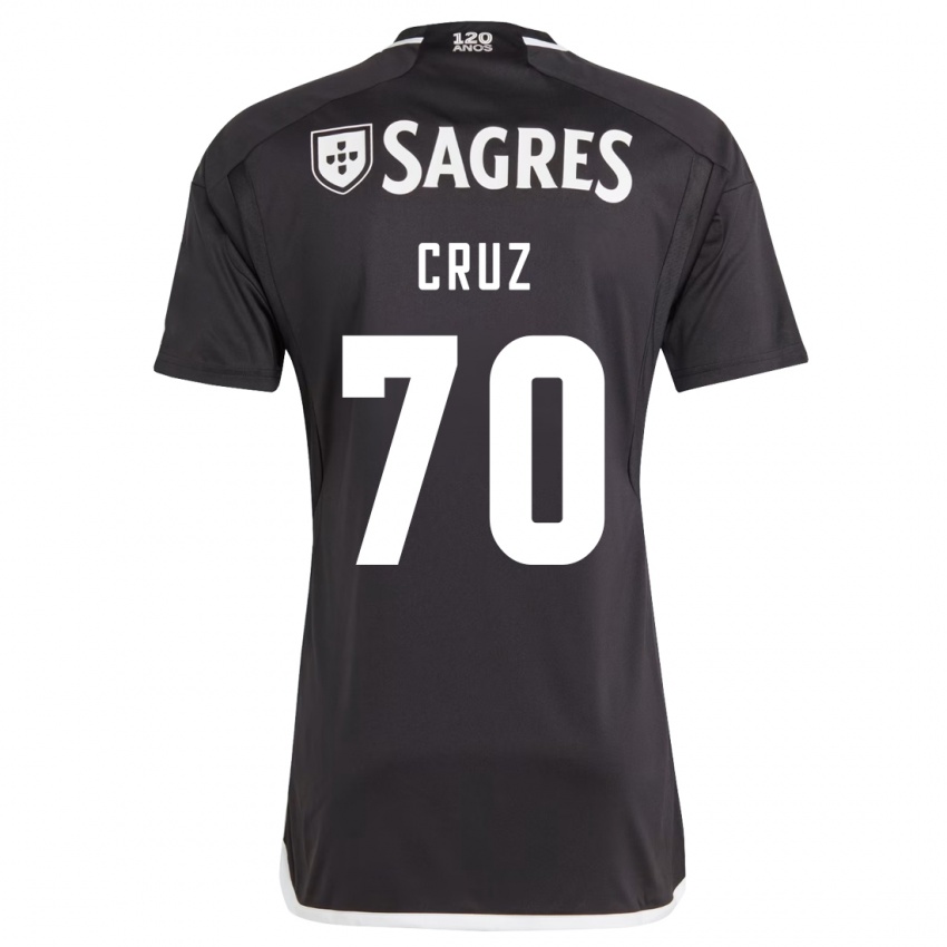 Barn Filipe Cruz #70 Svart Bortetrøye Drakt Trøye 2023/24 Skjorter T-Skjorte