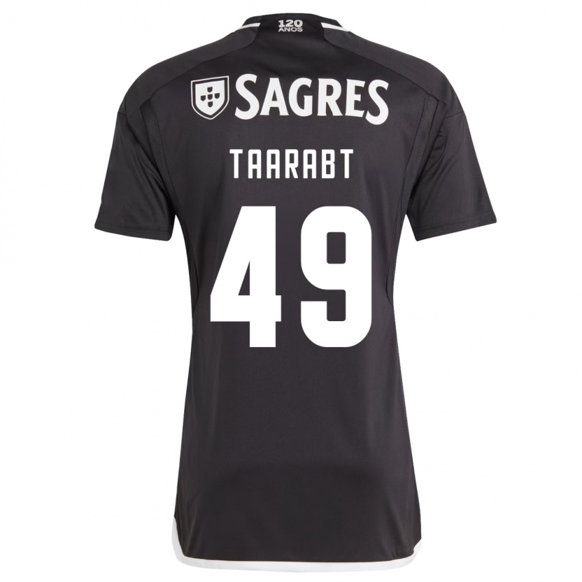 Barn Adel Taarabt #49 Svart Bortetrøye Drakt Trøye 2023/24 Skjorter T-Skjorte