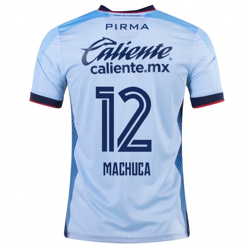 Barn Gabriela Machuca #12 Himmelblå Bortetrøye Drakt Trøye 2023/24 Skjorter T-Skjorte