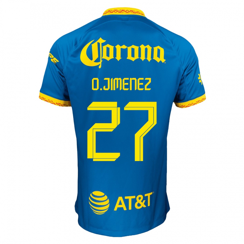 Barn Oscar Jimenez #27 Blå Bortetrøye Drakt Trøye 2023/24 Skjorter T-Skjorte