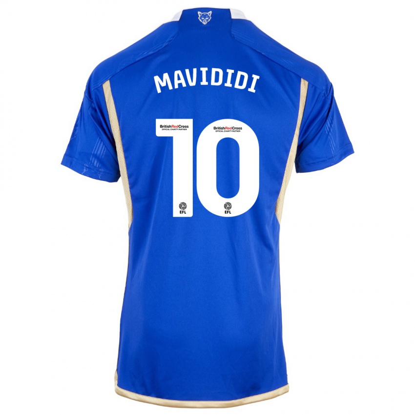 Mann Stephy Mavididi #10 Kongeblå Hjemmetrøye Drakt Trøye 2023/24 Skjorter T-Skjorte