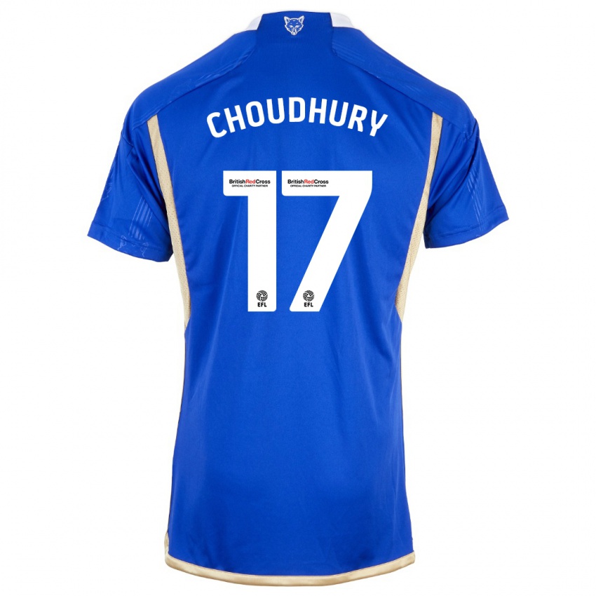 Mann Hamza Choudhury #17 Kongeblå Hjemmetrøye Drakt Trøye 2023/24 Skjorter T-Skjorte