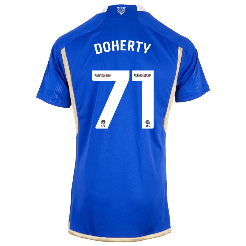 Mann Arlo Doherty #71 Kongeblå Hjemmetrøye Drakt Trøye 2023/24 Skjorter T-Skjorte