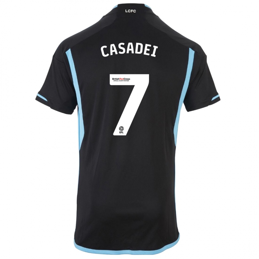 Mann Cesare Casadei #7 Svart Bortetrøye Drakt Trøye 2023/24 Skjorter T-Skjorte