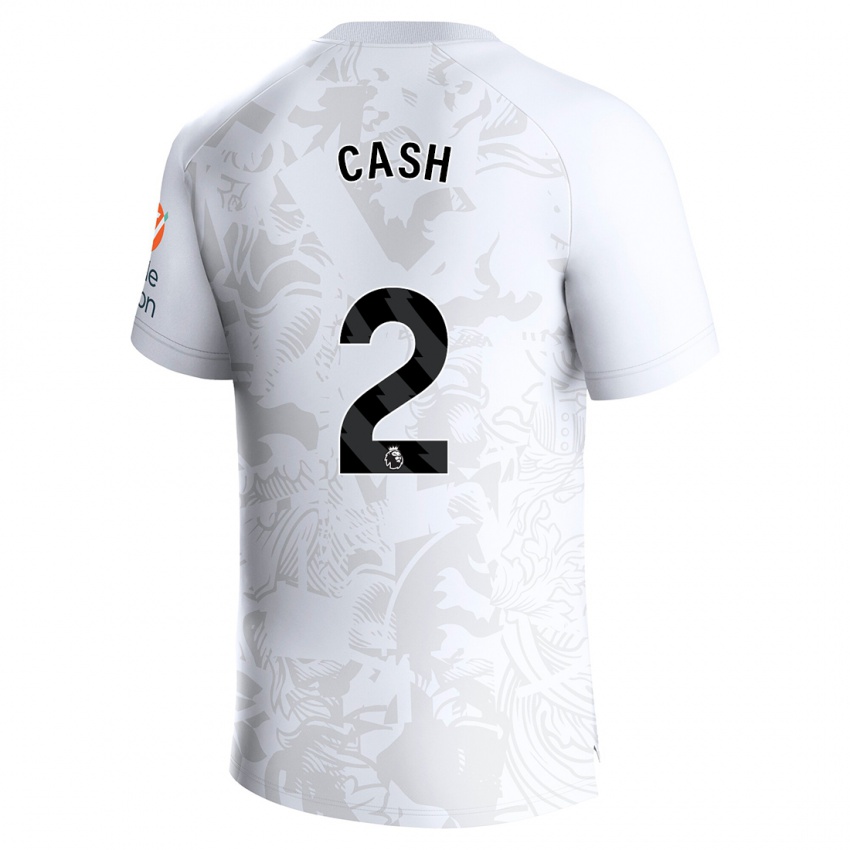 Mann Matty Cash #2 Hvit Bortetrøye Drakt Trøye 2023/24 Skjorter T-Skjorte