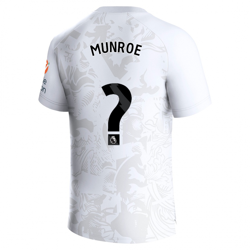 Mann Finley Munroe #0 Hvit Bortetrøye Drakt Trøye 2023/24 Skjorter T-Skjorte